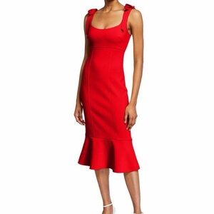 Likely Red Midi Dress